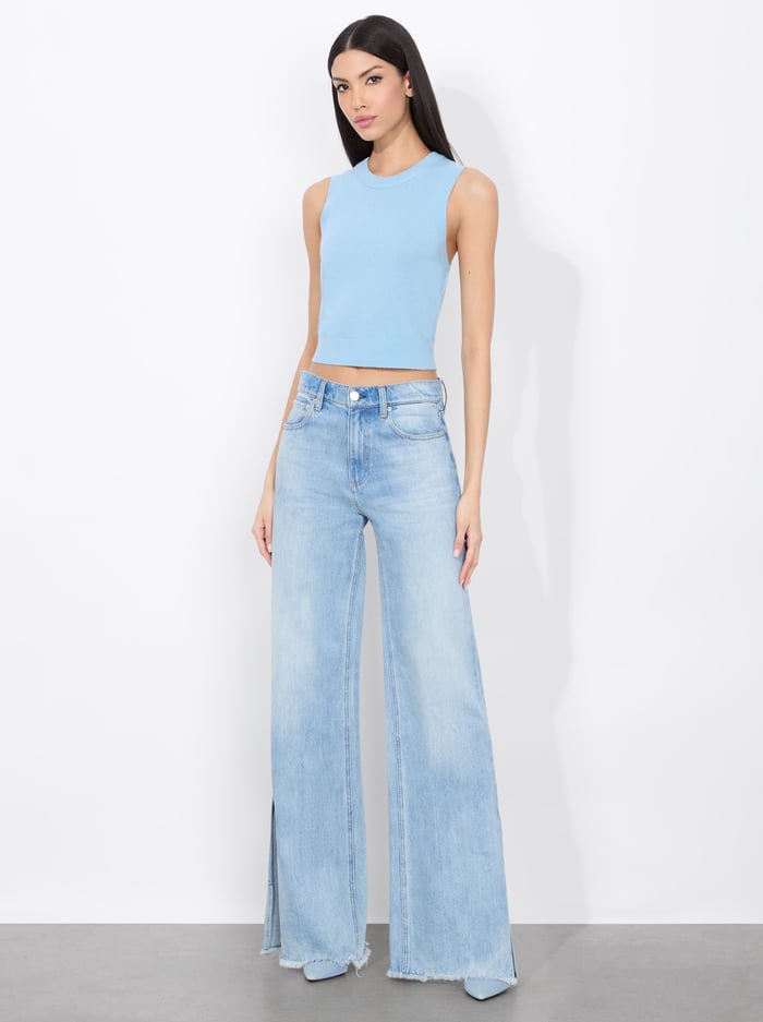 ARACELI SHELL - MINERAL BLUE image 4 - Alice And Olivia