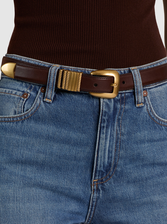 BLACK/GOLD-HAYDEN GILDED BELT