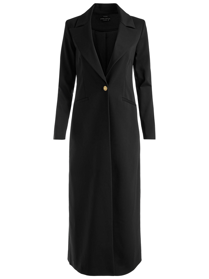 THEO NOTCH COLLAR COAT - BLACK image 5 - Alice And Olivia