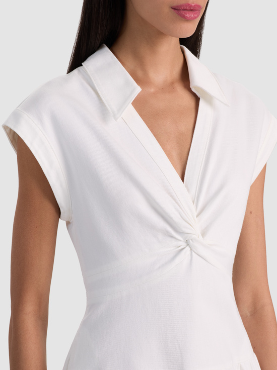 WHITE-MILA DENIM DRESS