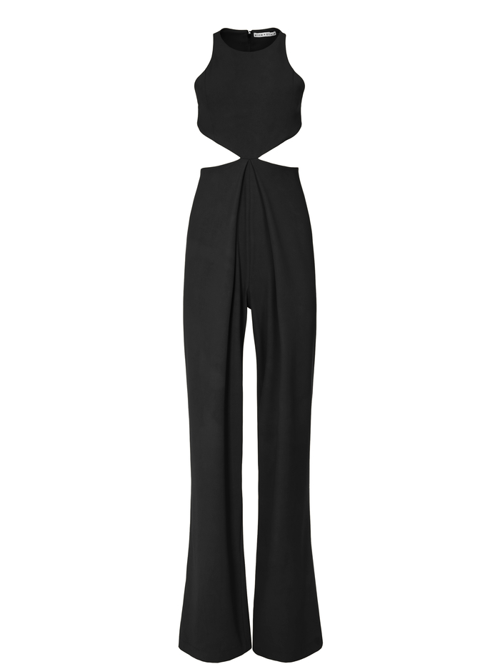 CARA CUT OUT JUMPSUIT - BLACK image 5 - Alice And Olivia