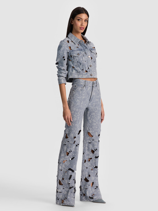 ROCKSTAR BLUE-CHIC LASERCUT JEAN