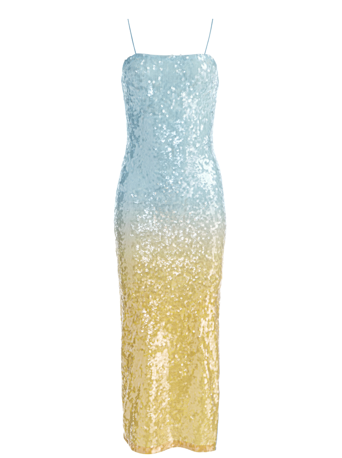 FIFI SEQUIN MIDI DRESS - CLEAR SKIES image 6 - ALICE + OLIVIA