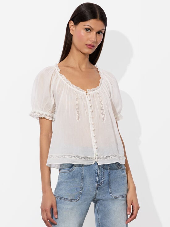 ODETTE PINTUCK BLOUSE