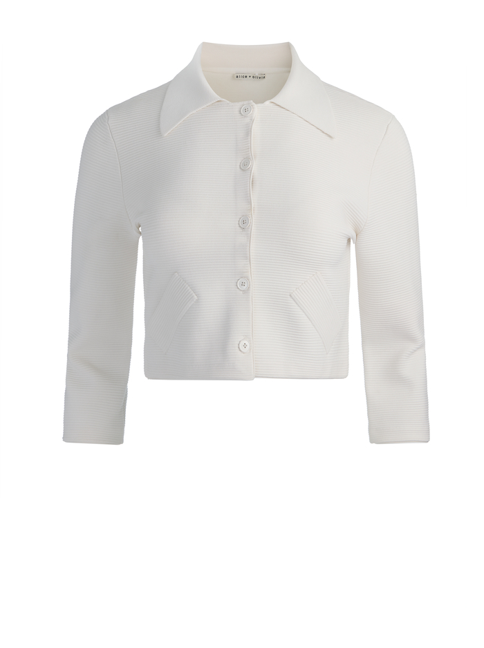 ILA JACKET - SOFT WHITE image 5 - ALICE + OLIVIA