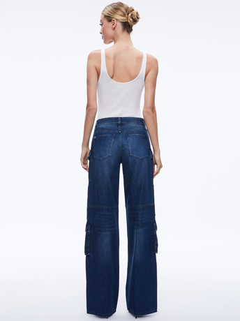 LOVE TRAIN-CAY BAGGY CARGO JEANS