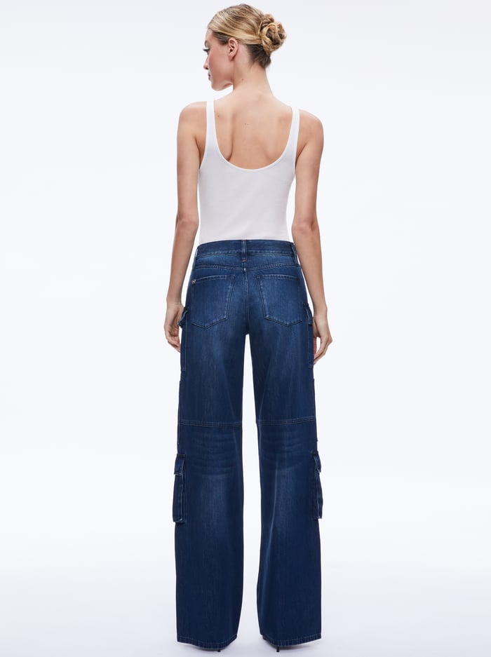 Cay Baggy Cargo Jeans In Love Train | Alice And Olivia