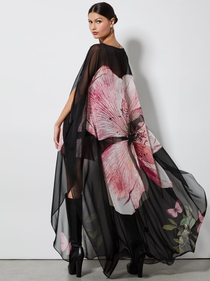 LINN CAPE MAXI DRESS - LUNA FLORAL image 3 - Alice And Olivia