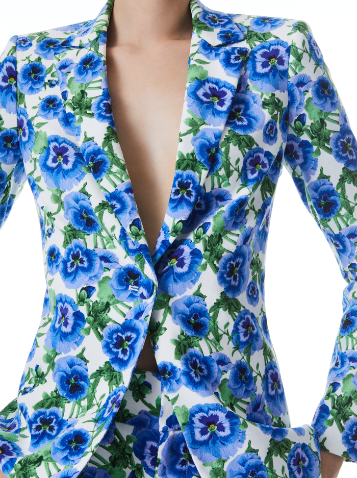 MACEY BLAZER - PERFECT PANSY MULTI image 3 - Alice And Olivia