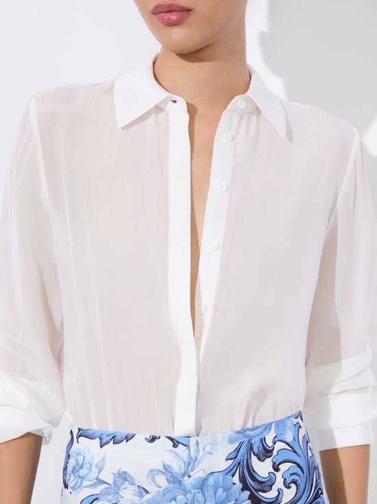 OFF WHITE-WILLA SILK BODYSUIT