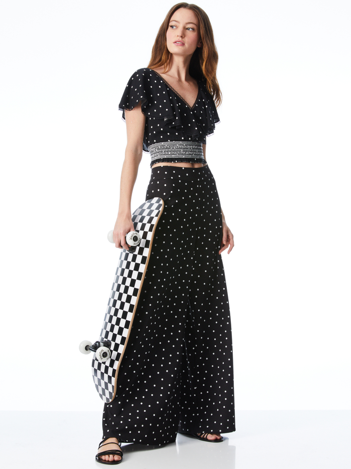 REESE CROP TOP + ATHENA WIDE LEG PANT - 