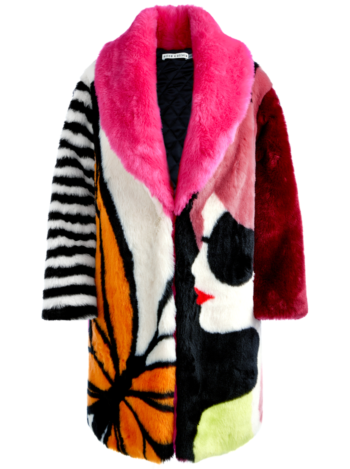YETTA FAUX FUR COAT - ENCHANTED image 5 - Alice And Olivia
