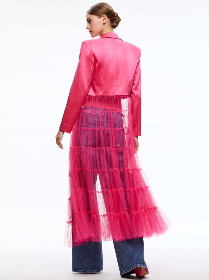 EVERLY TULLE BLAZER - CANDY image 1 - Alice And Olivia