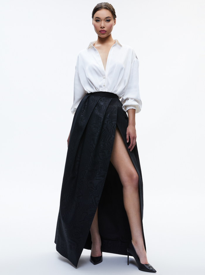 MARGARITE PLEATED BALLGOWN SKIRT - BLACK image 1 - Alice And Olivia