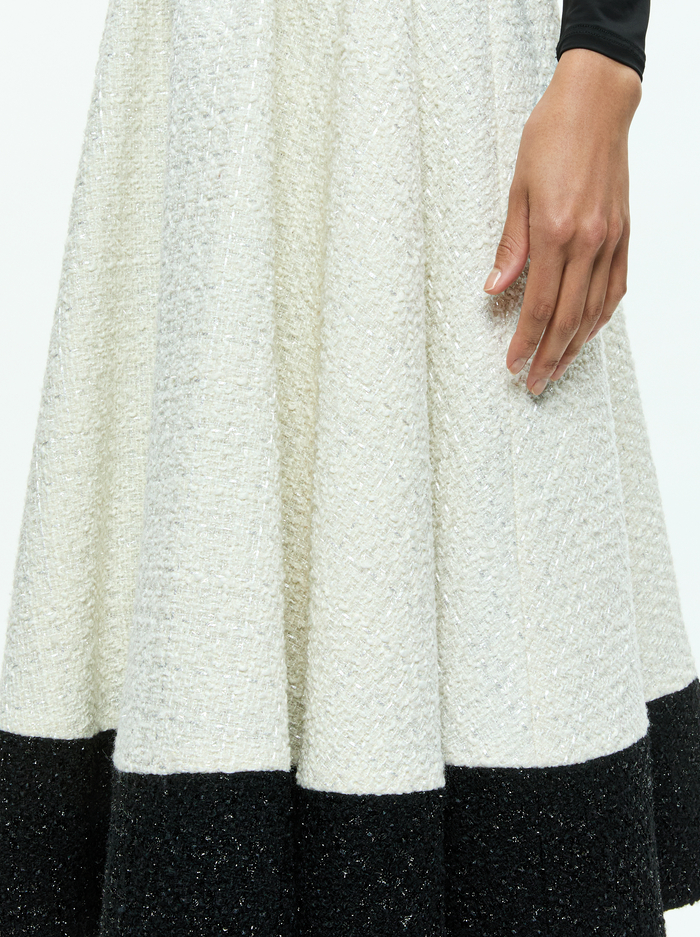 CHARA MIDI DRESS - OFF WHITE/BLACK image 1 - Alice And Olivia