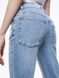 STACEY LOW RISE BELL BOTTOM JEAN - BAY BLUE