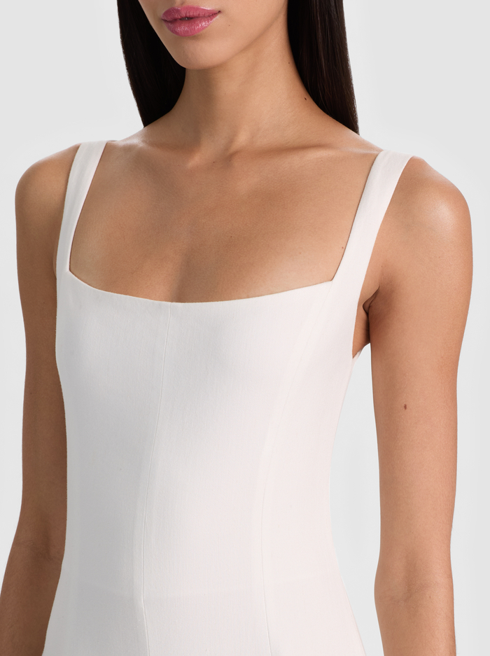 POLLY FLARED MIDI DRESS - OFF WHITE image 1 - ALICE + OLIVIA