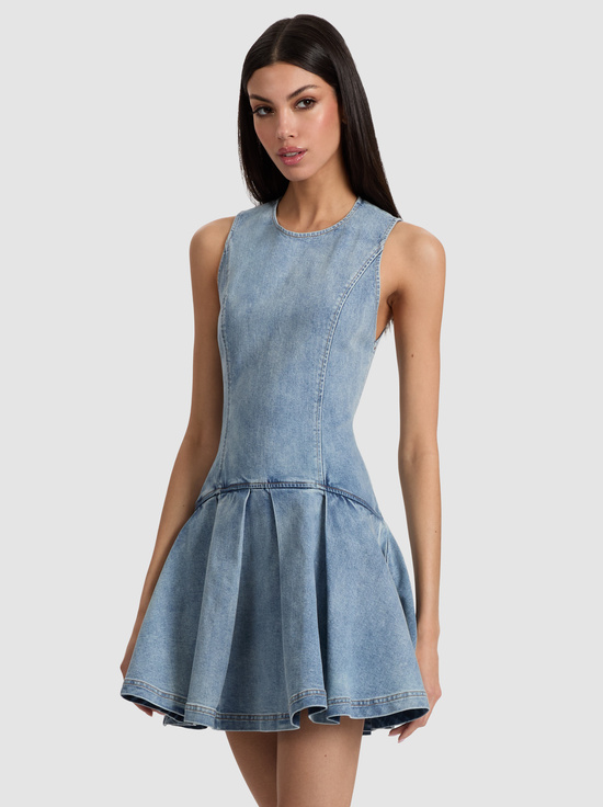 ANABELL BLUE-ADLEY DROP WAIST MINI DRESS