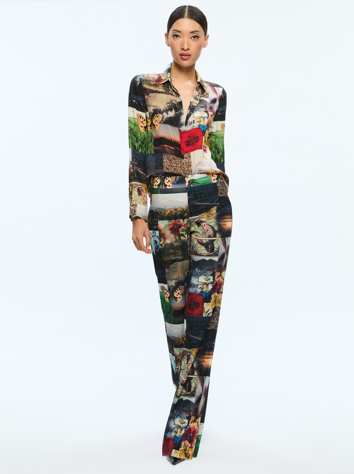 LIVI PRINTED TROUSER - ECO FUSION image 4 - Alice And Olivia