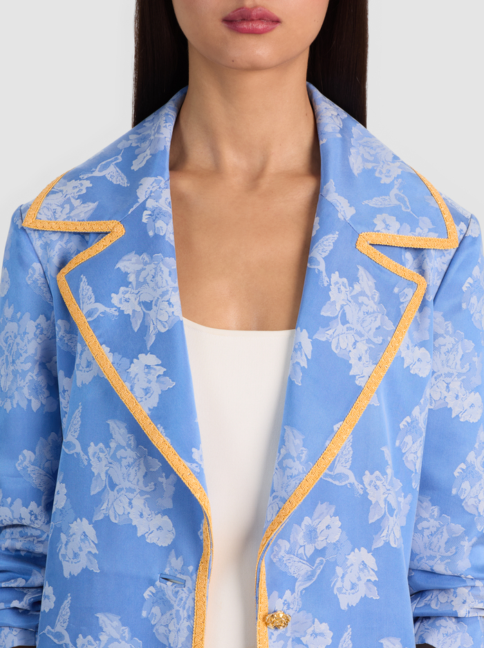 LEVINE DOUBLE BREASTED COAT - CAROLINA BLUE image 3 - ALICE + OLIVIA