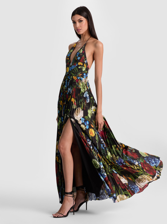 SOCIAL HOUR BLACK-HANNAH MAXI DRESS