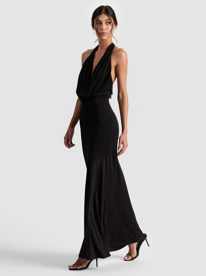 DANI ASYMMETRICAL DRESS - BLACK image 3 - Alice And Olivia