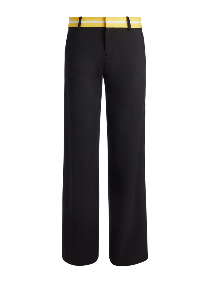 ERIC PANT - BLACK/MUSTARD SEED/WHITE image 5 - Alice And Olivia