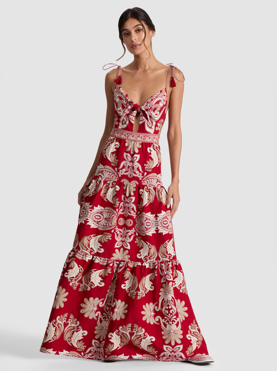 SERENADE DARK CHERRY-MINKA MAXI DRESS