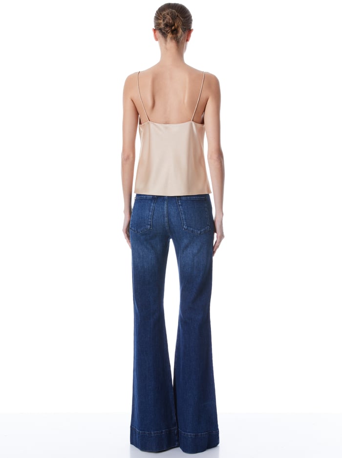 HARMON SLIP TANK - ALMOND image 1 - Alice And Olivia