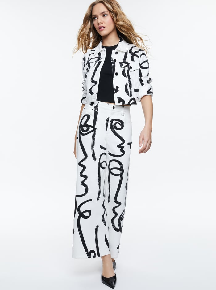 A+O X KOKETIT CHLOE BOXY CROPPED JACKET - AROUND THE WORLD image 4 - Alice And Olivia
