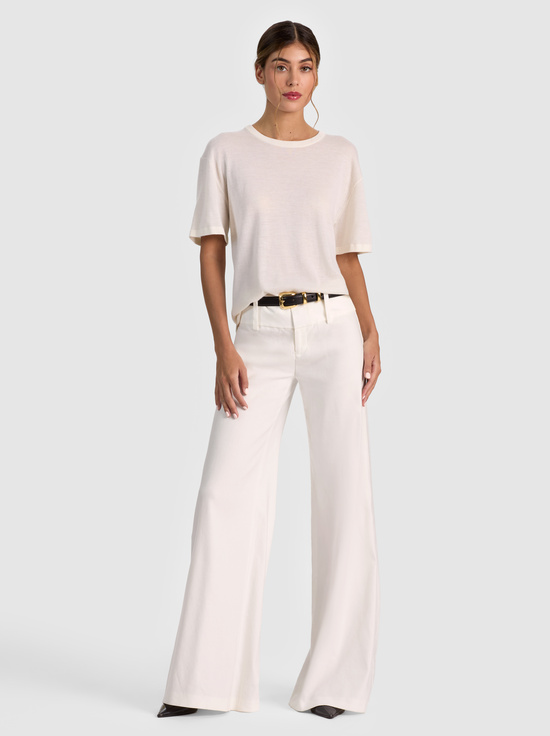 SOFT WHITE-AMELIE CASHMERE KNIT TEE