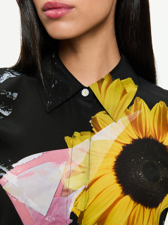 WILLA SILK BLOUSE - AZALEA FLORAL image 3 - Alice And Olivia