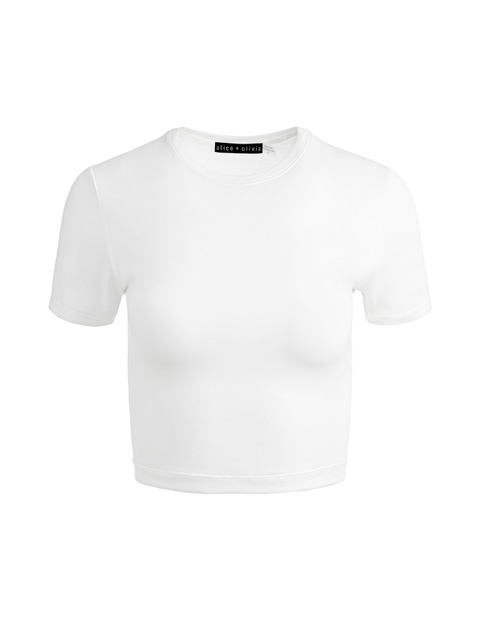 ONIE BABY TEE - OFF WHITE image 5 - Alice And Olivia