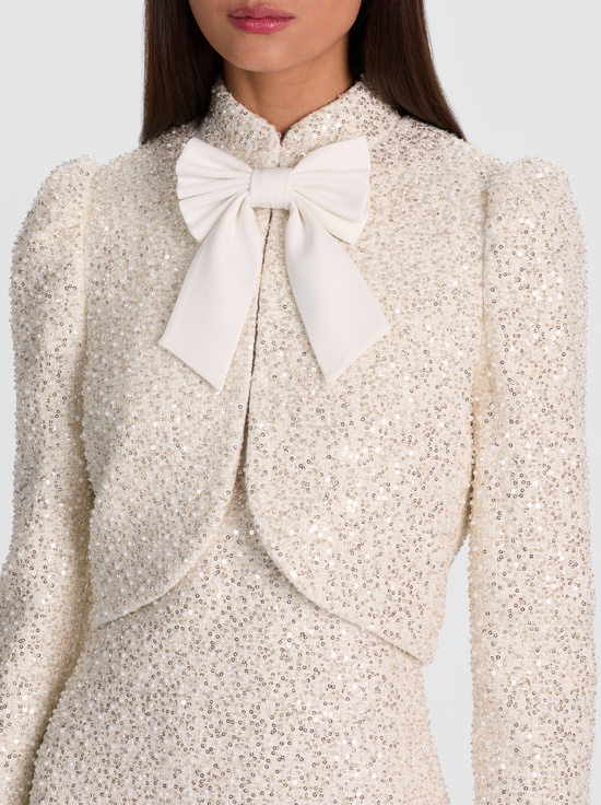 OFF WHITE-ILARIA EMBELLISHED JACKET