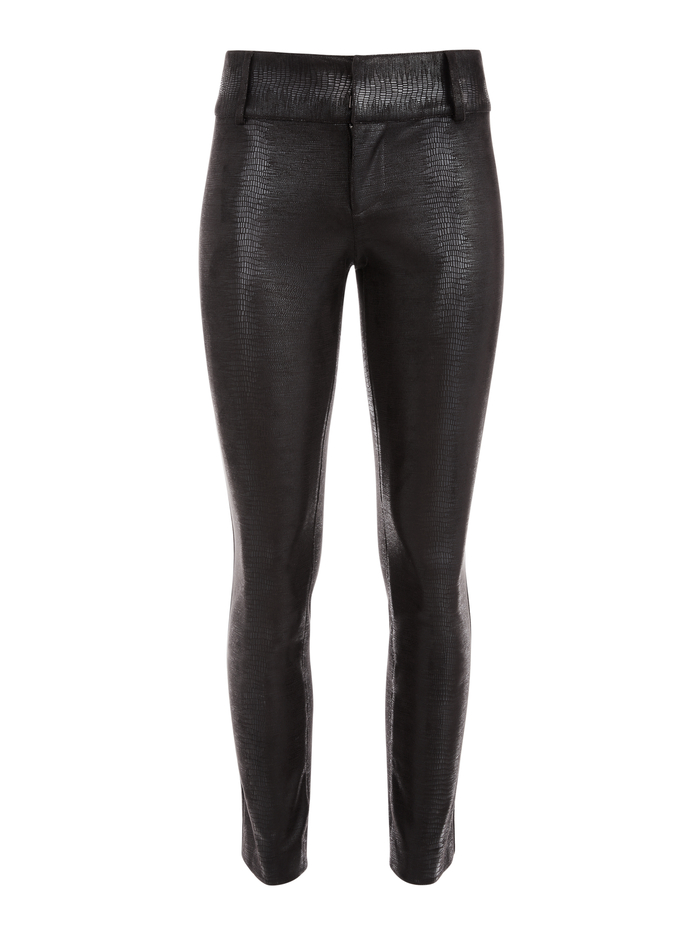 STACEY VEGAN LEATHER ANKLE PANT - BLACK image 5 - ALICE + OLIVIA