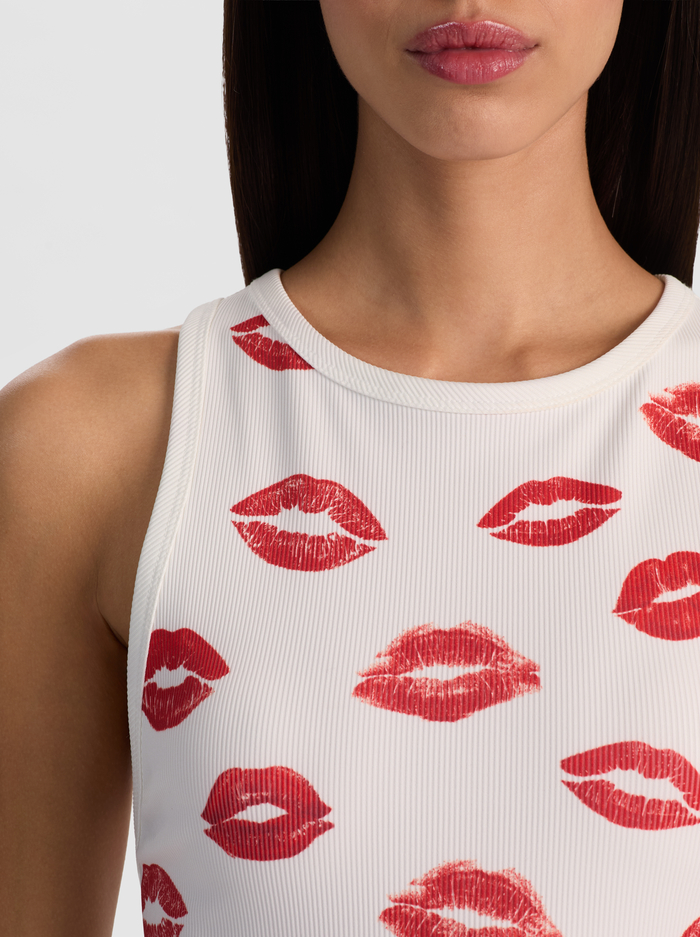 ALLEN TANK TOP - LIPS image 4 - ALICE + OLIVIA