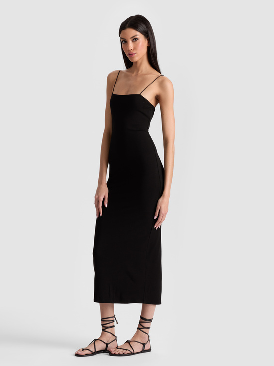 BLACK-FIFI MIDI DRESS