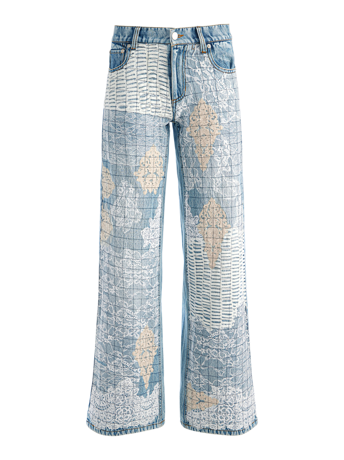 TRISH LACE JEAN - ROCKSTAR BLUE image 5 - Alice And Olivia