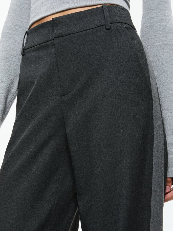 MAL PANT - CHARCOAL GREY MELANGE image 3 - Alice And Olivia