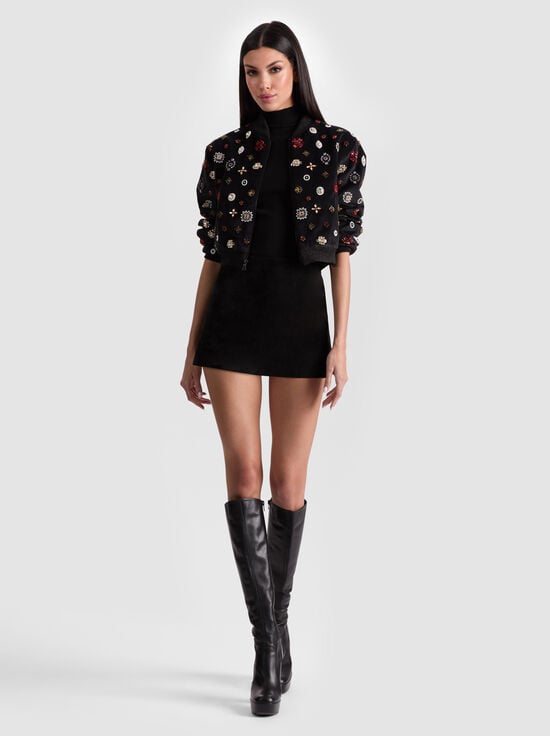 JACKIE EMBELLISHED BOMBER JACKET
