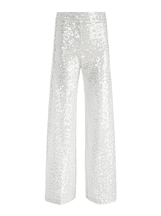 OFF WHITE/CLEAR-ATHENA SEQUIN PANT