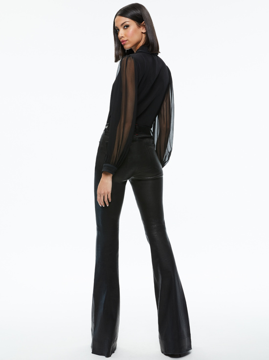 BLACK-ROANNE BUTTON DOWN