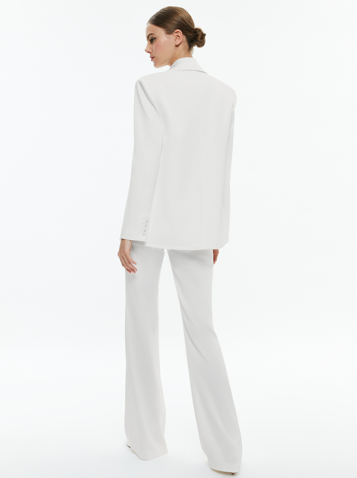 DEB OVERSIZED BOYFRIEND BLAZER - OFF WHITE image 2 - Alice And Olivia