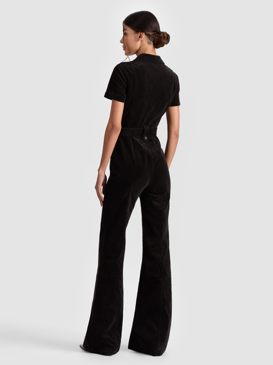 BLACK-GORGEOUS CORDUROY JUMPSUIT