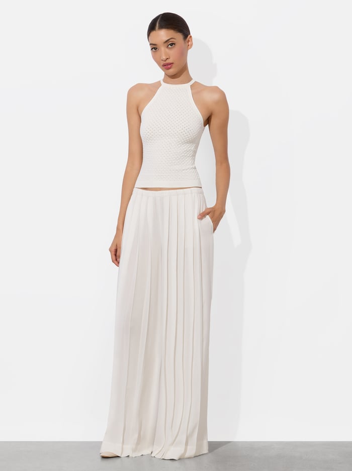 HEIDI POINTELLE TANK - SOFT WHITE image 1 - Alice And Olivia