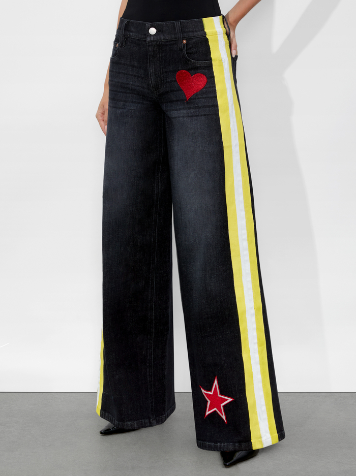 TRISH JEAN - MAYA CHARCOAL BLACK - Alice And Olivia