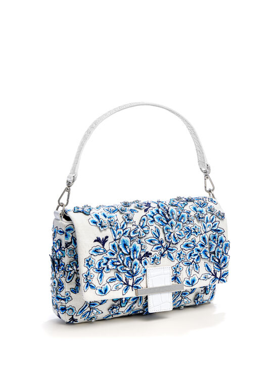 BLUE/OFF WHITE-ALICIA SHOULDER BAG