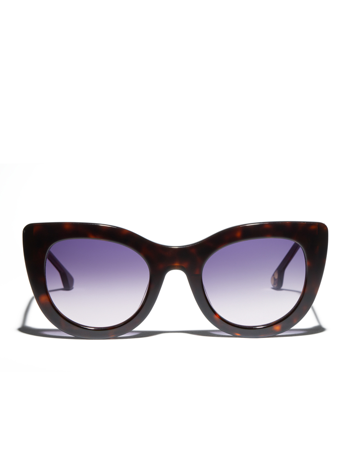 DELANCEY SUNGLASSES - DARK TORTOISE - Alice And Olivia