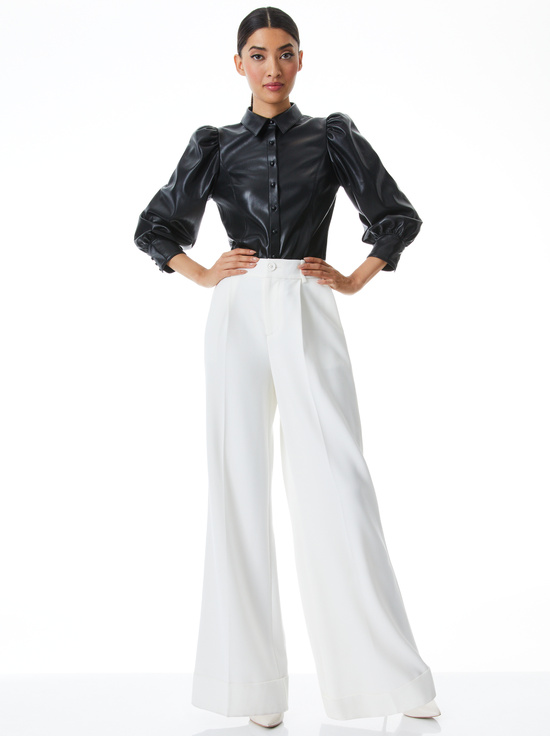 BLACK-NADINE VEGAN TOP