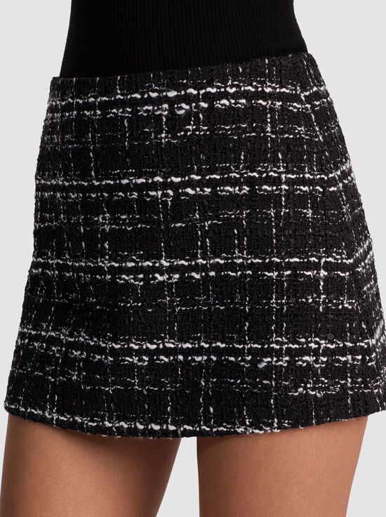 BLACK/OFF WHITE-MACE MINI SKORT